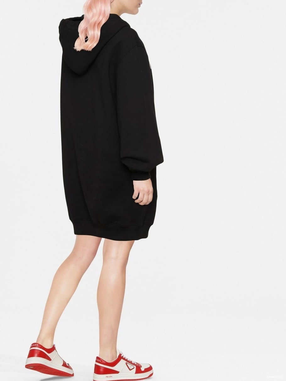 Cheap logo-print Women Love dress Moschino hooded 0403
